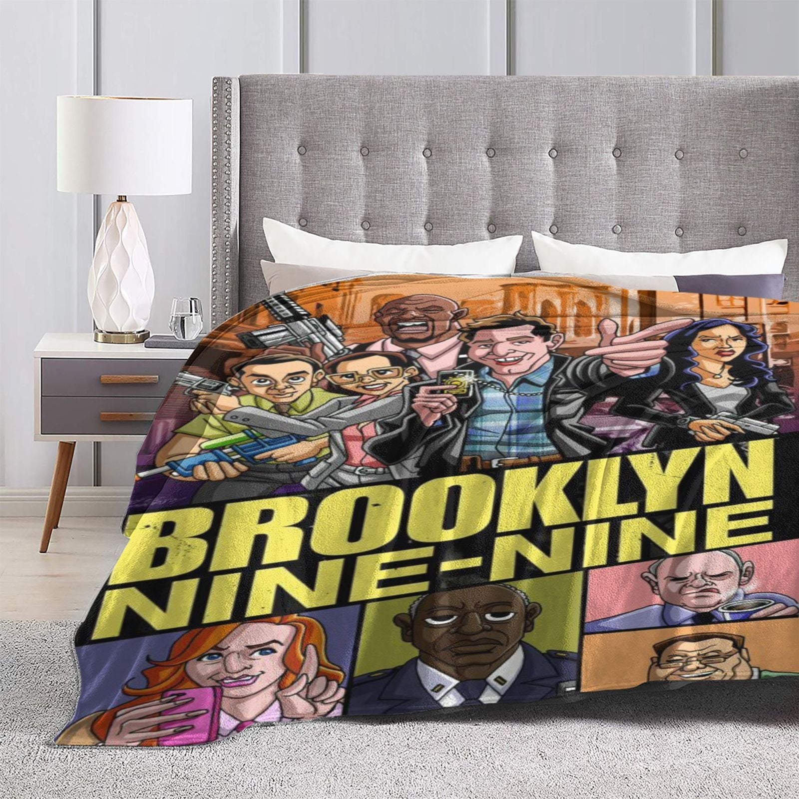 TV Show Flannel Fleece Blanket Soft Polyester Throw for Home Office Travel All Seasons