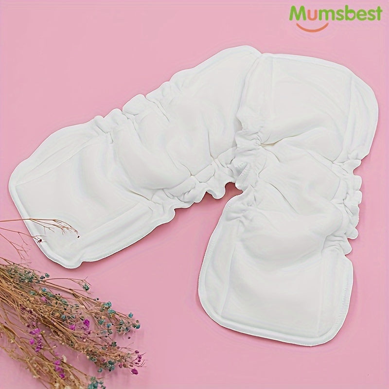 Two Pieces Bamboo Fiber Diaper Inserts Reusable Baby Nappies Liners