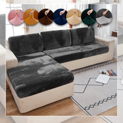 Velvet divan qopqog'i qishda issiqlik, changga chidamli, elastik, to'liq qamrov, sirpanishga qarshi, mushuk chizishiga chidamli