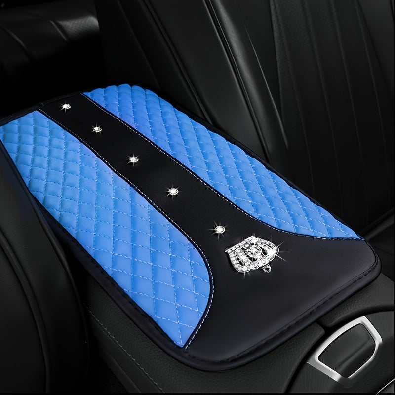 Universal avtomobil o'rindiq tutqichining qopqog'i rhinestone charm bilan, charm bilan, sirg'almas, chidamli, erkaklar va ayollar uchun