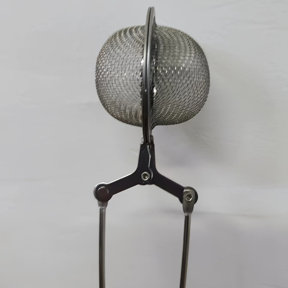 Large 3-Piece Stainless Steel Tea Strainer Set with Handle for Loose Leaf Tea Brewing