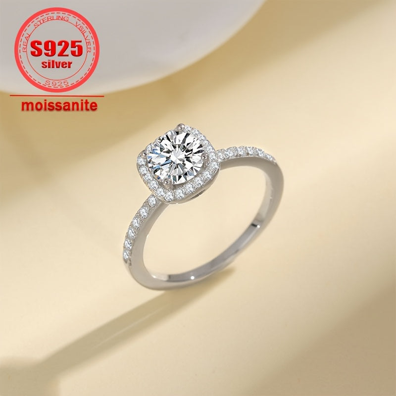 Moissanite Jewelry Set 5ct Necklace Ring Earrings Sterling Silver Wedding Gift