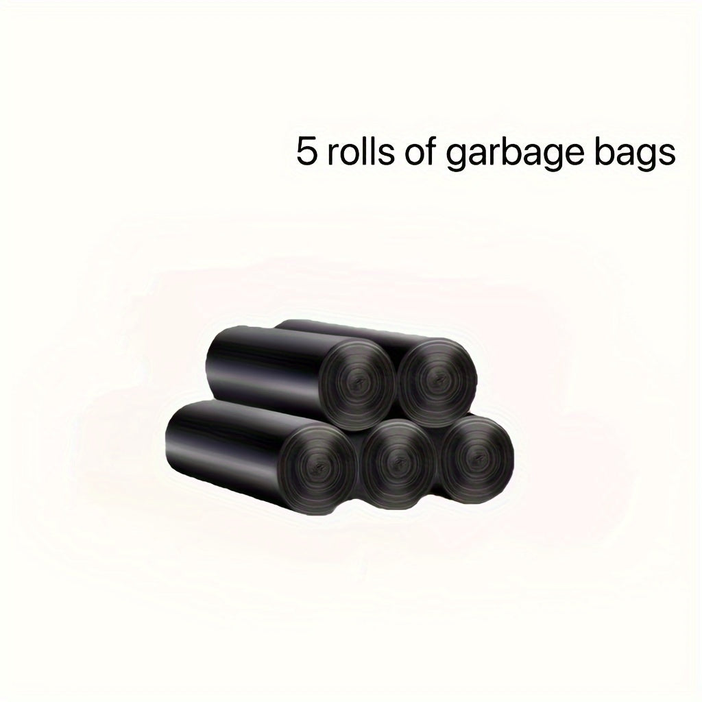100-Pack Large Black Thick Polyethylene Trash Bags for Kitchen Bathroom and Living Room