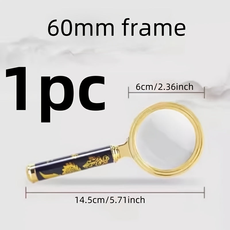 High-Definition Handheld Magnifying Glass for Reading Map Insect Observation Elderly