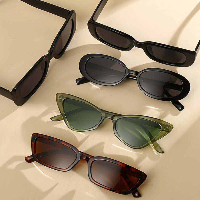 5 пар унисекс модных очков для пляжа и повседневной носки, легкие стильные очки