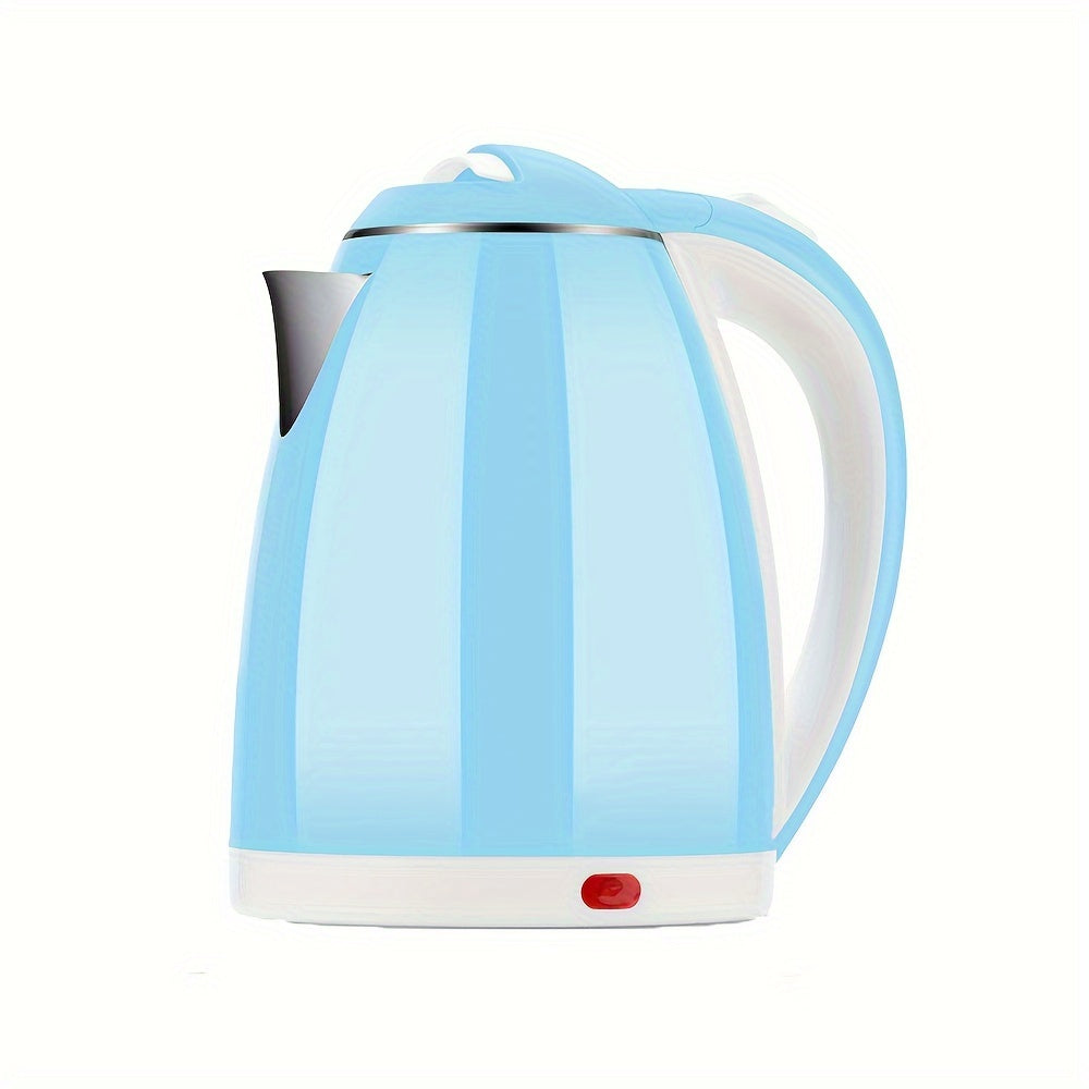Electric Kettle 1.8L Light Blue Stainless Steel Fast Boiling Large Capacity