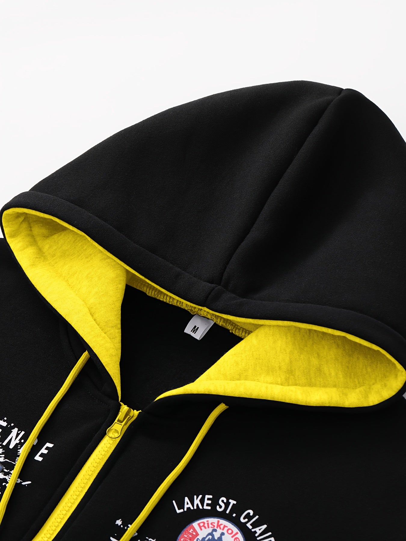 Conjunto casual de sudadera de dos piezas para correr y deportes de poliéster para hombre con estampado de letras