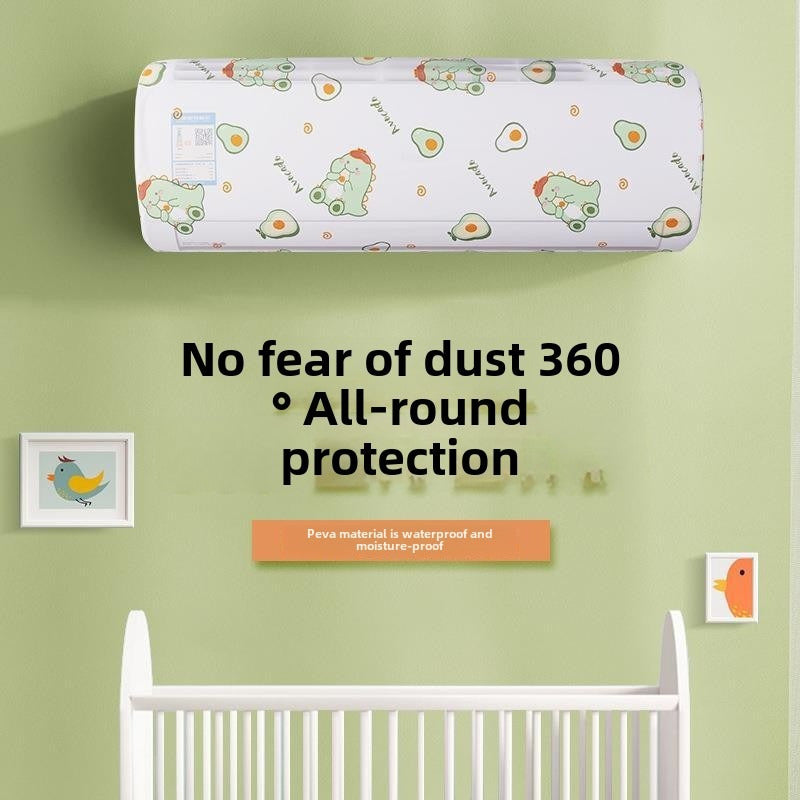 Funda para aire acondicionado de pared, a prueba de polvo, lavable, decorativa, para dormitorio