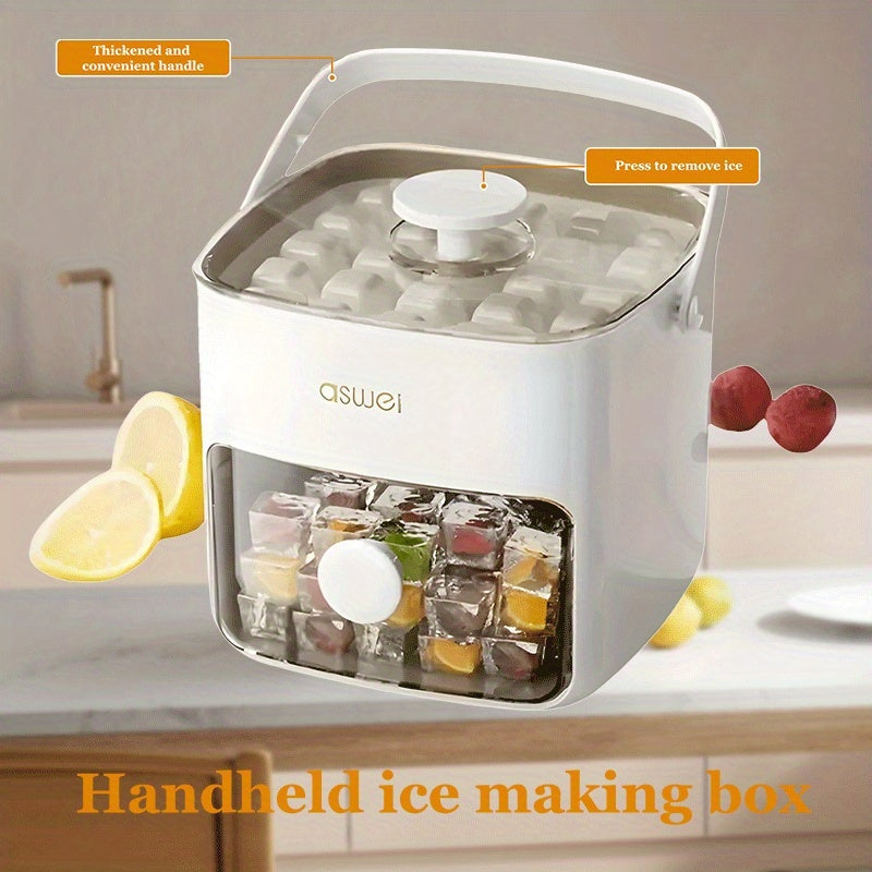 Bandeja de cubitos de hielo de grado alimentario de gran capacidad para congelador o refrigerador