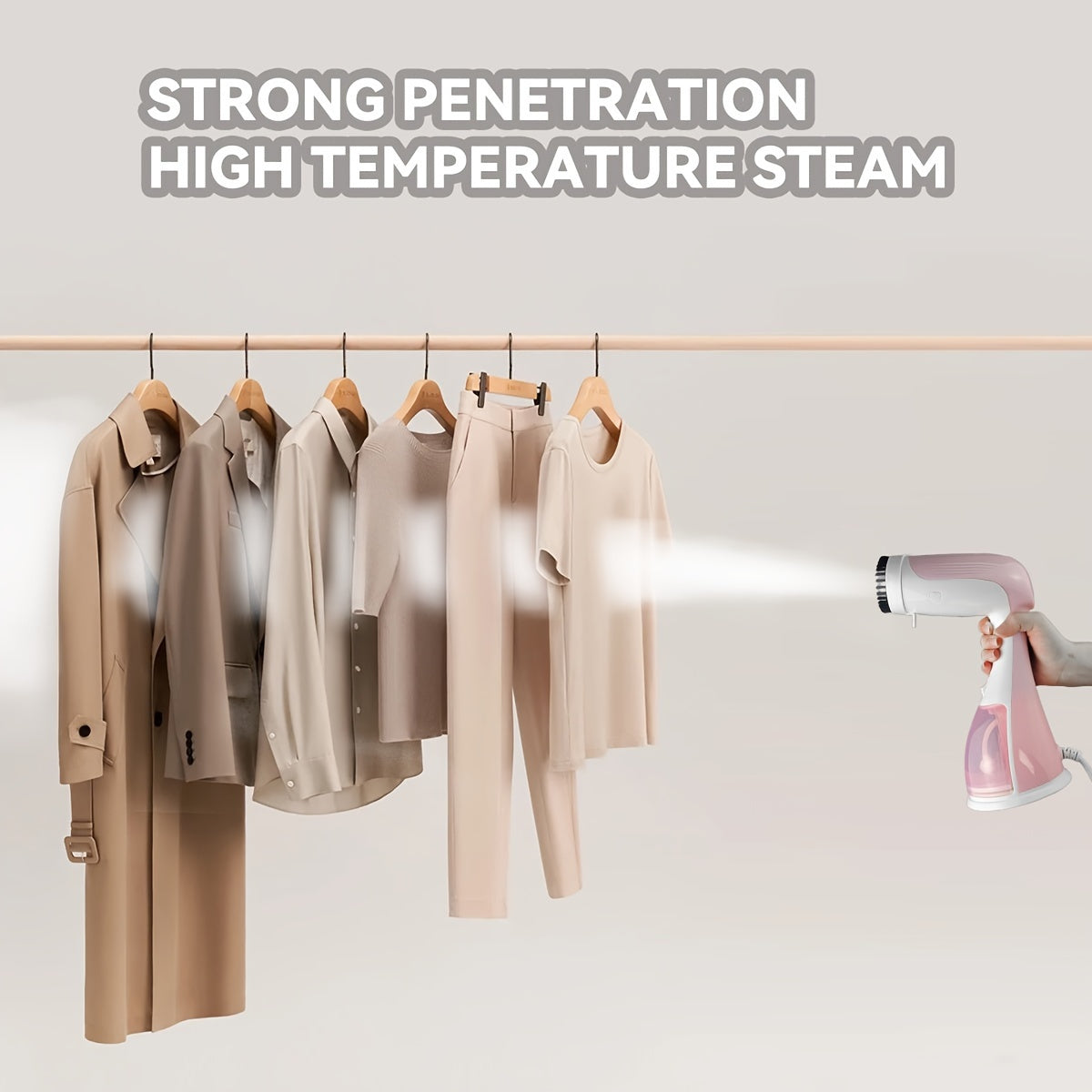 Plancha de vapor de mano portátil de 1500W diseño compacto para uso doméstico