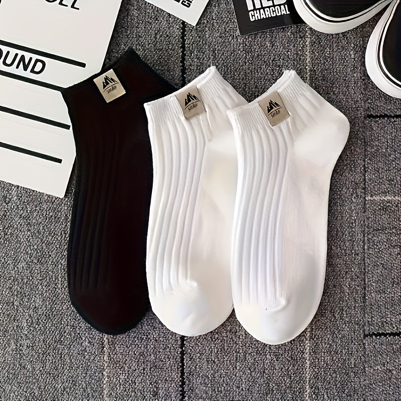 Men's Low Cut Ankle Socks 3 Pairs Anti-Odor Sweat-Absorbing Breathable