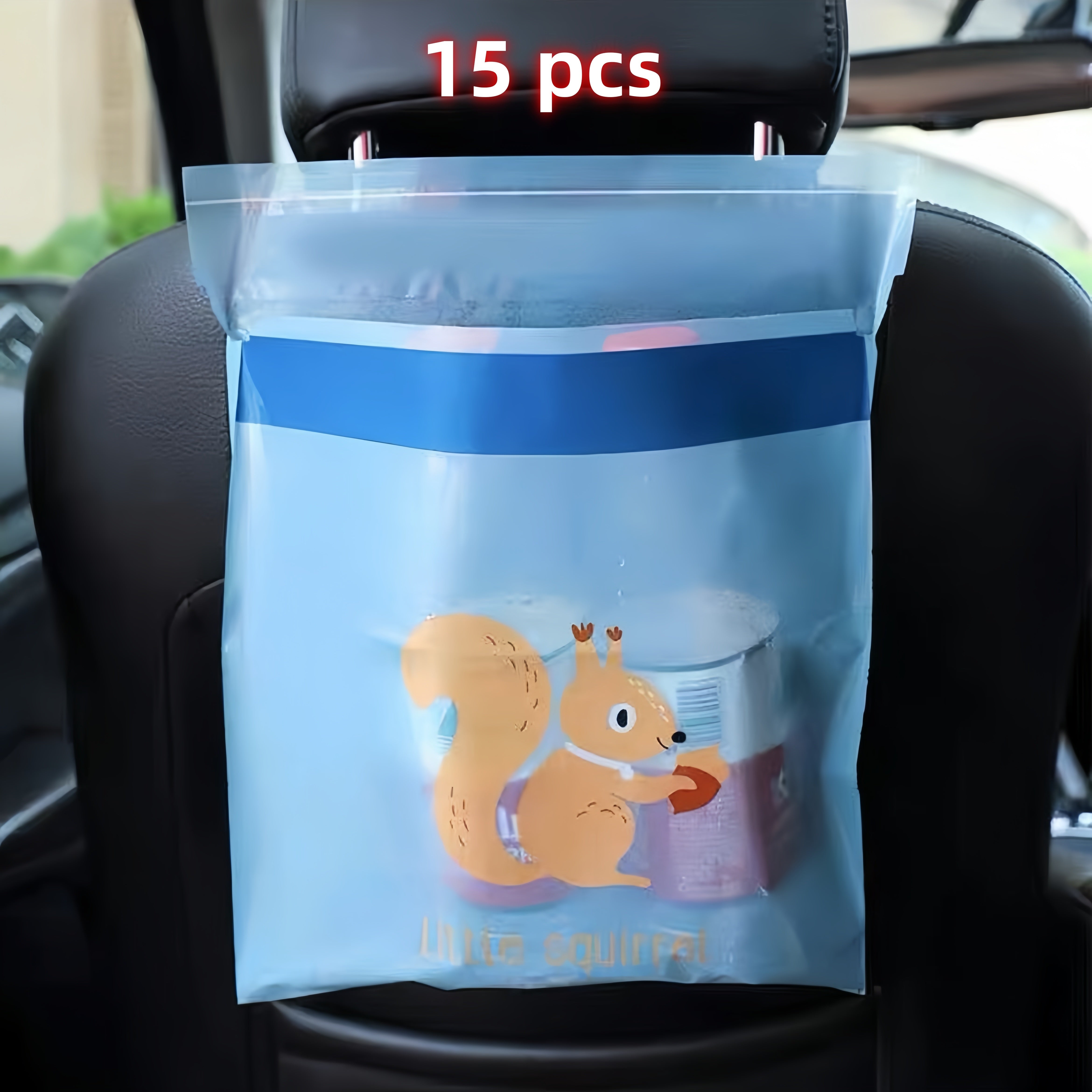 15/30pcs Bolsas de basura para coche, bolsa colgante para basura para coche, cocina, oficina, camping