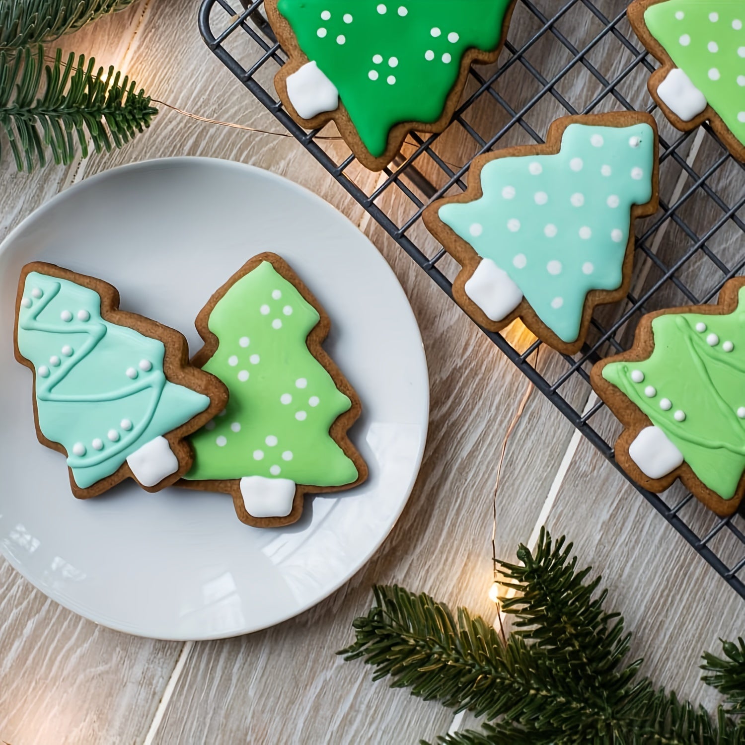 Set of 3 Christmas Tree Cookie Cutters for Baking and DIY Kitchen Projects