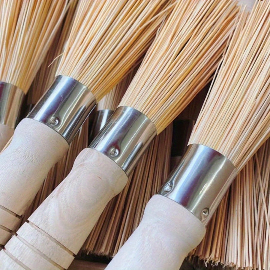 Yellow Fireplace Chimney Brush 1 Piece Stubborn Dust Cleaner