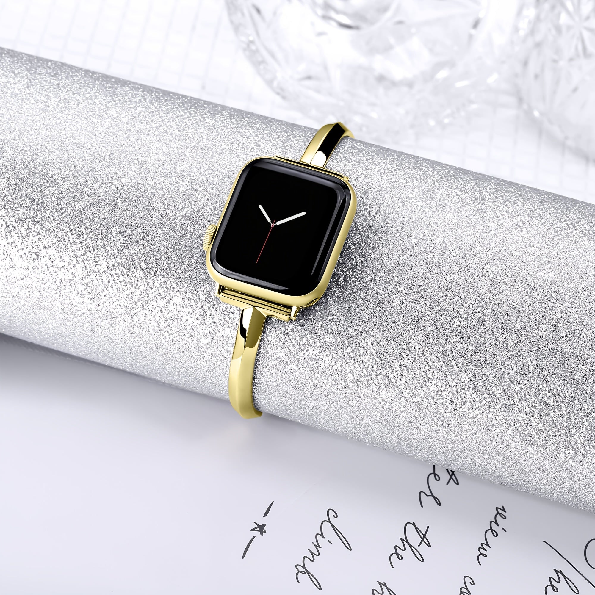 Women's Aluminum Alloy T-Shape Smartwatch Strap for Apple Watch 38mm-49mm