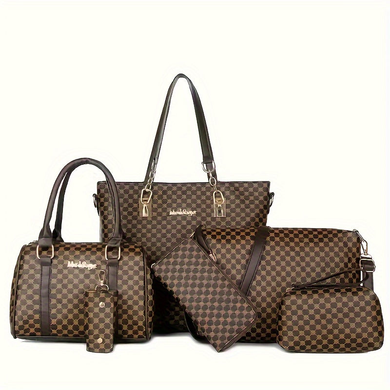 Women's Faux Leather Handbag with Large Capacity for Daily Use Black