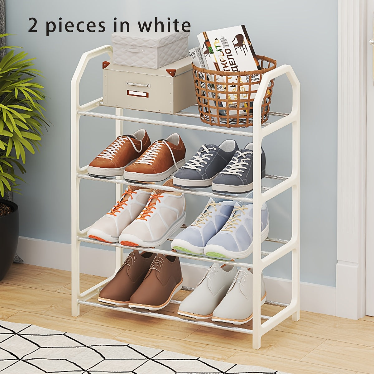 Multi-Layer Shoe Shelf Cabinet for Household and Rental Storage