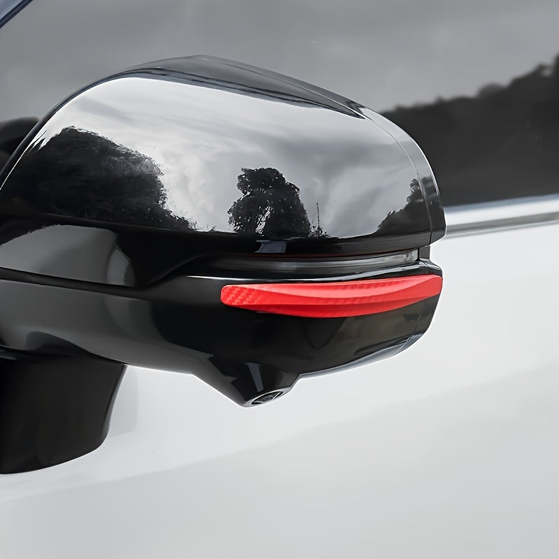 4 Pcs Universal Car Door Anti-Collision Strips Rearview Mirror Protector