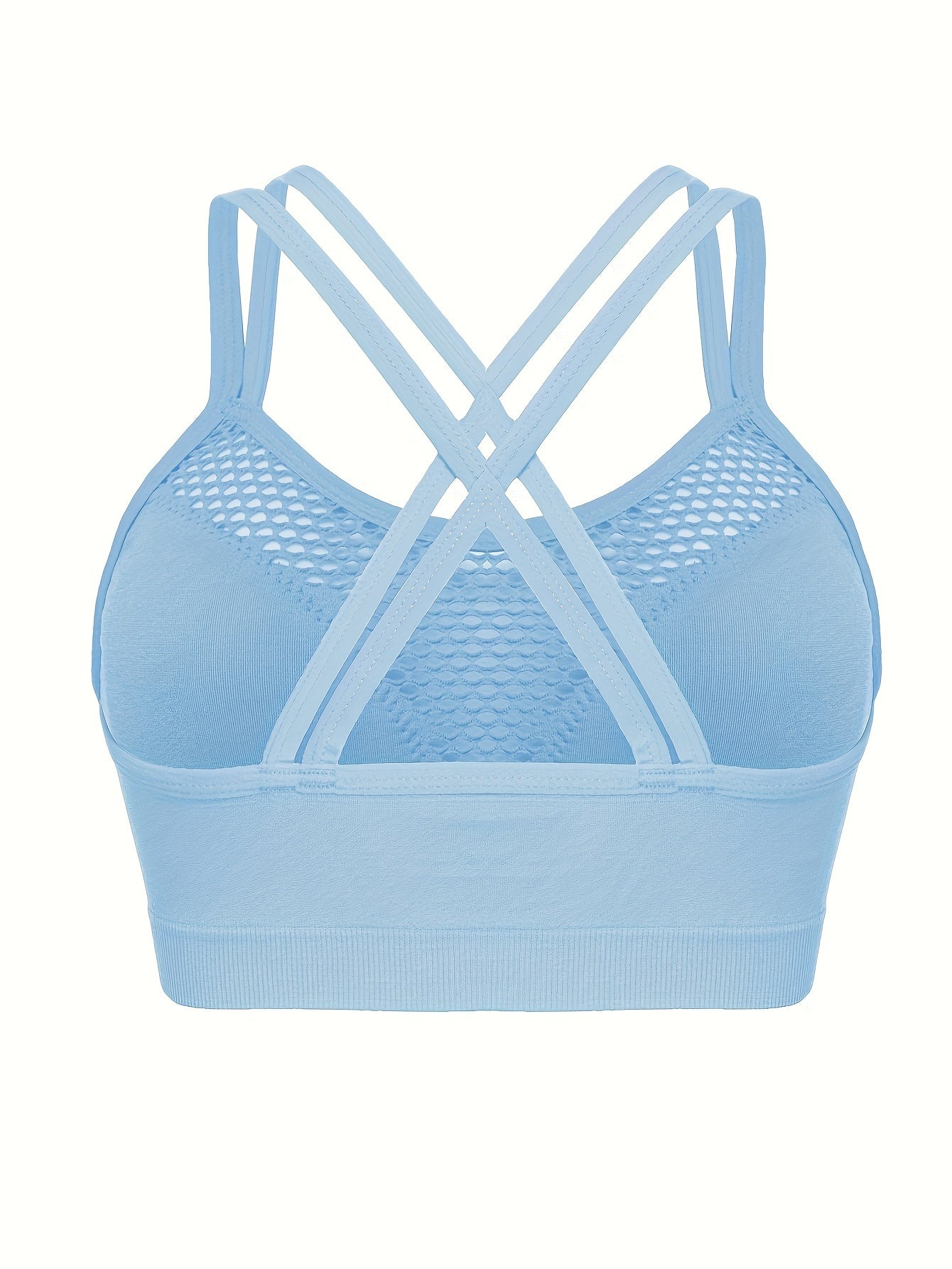 Plus-Size Seamless Sports Bra for Women Breathable Double Shoulder Design