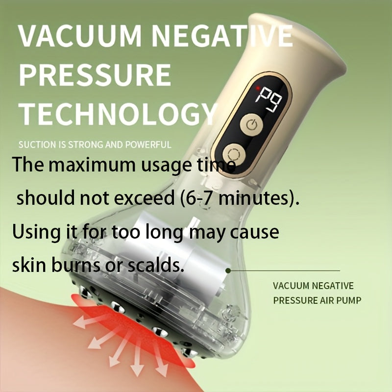 Adjustable Cupping Massager with Heat Compression and Steel Balls for Back and Waist