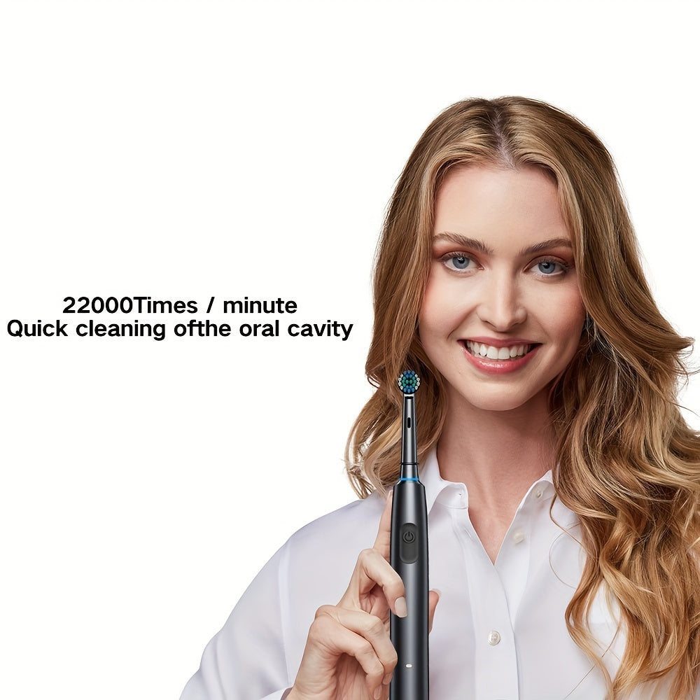 Electric Toothbrush with 8 Brush Heads USB-C Charging 5 Modes Super Fast Cleaning