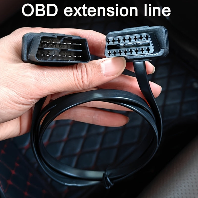 OBD2 Extension Cable Flexible Flat Diagnostic Expansion Cord Car Tool