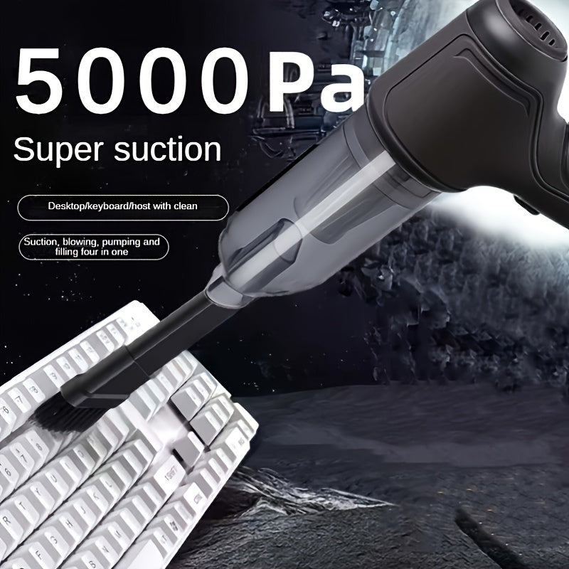 Aspiradora portátil recargable por USB para ordenador para la eliminación de polvo y residuos