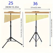 Set de campanas de viento de aluminio de 36 tonos con soporte y mazo para actuaciones musicales
