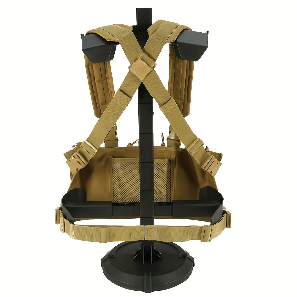 Durable Nylon Chest Rig with MOLLE Pouch for Hunting and Airsoft