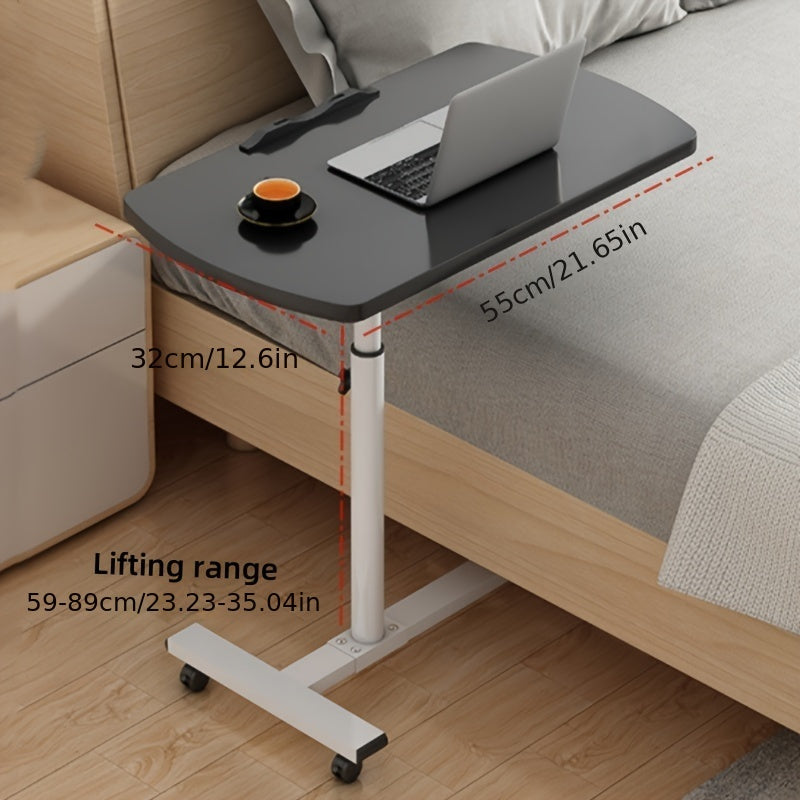 Adjustable Height Laptop Desk Portable Swivel Bedside Foldable Workspace