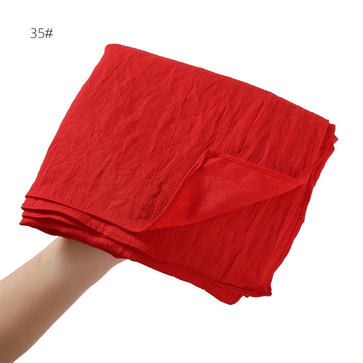 Women's Long Scarf Hijab Breathable Stretchable Solid Color Sun Protection