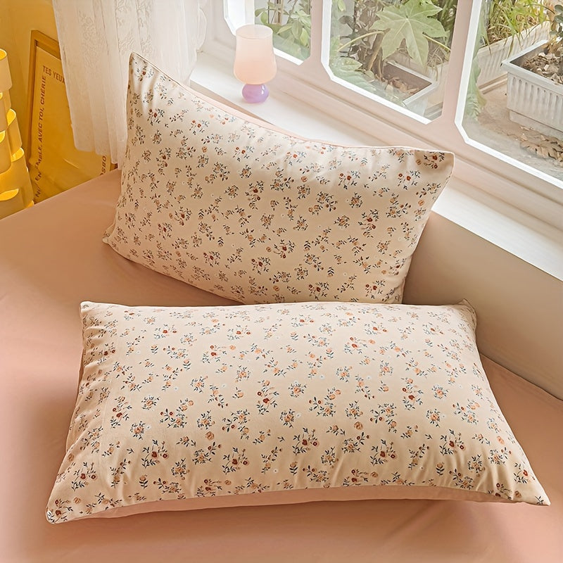Small Floral Pillowcase Pack, Soft Washable Cotton, Comfortable Bedding