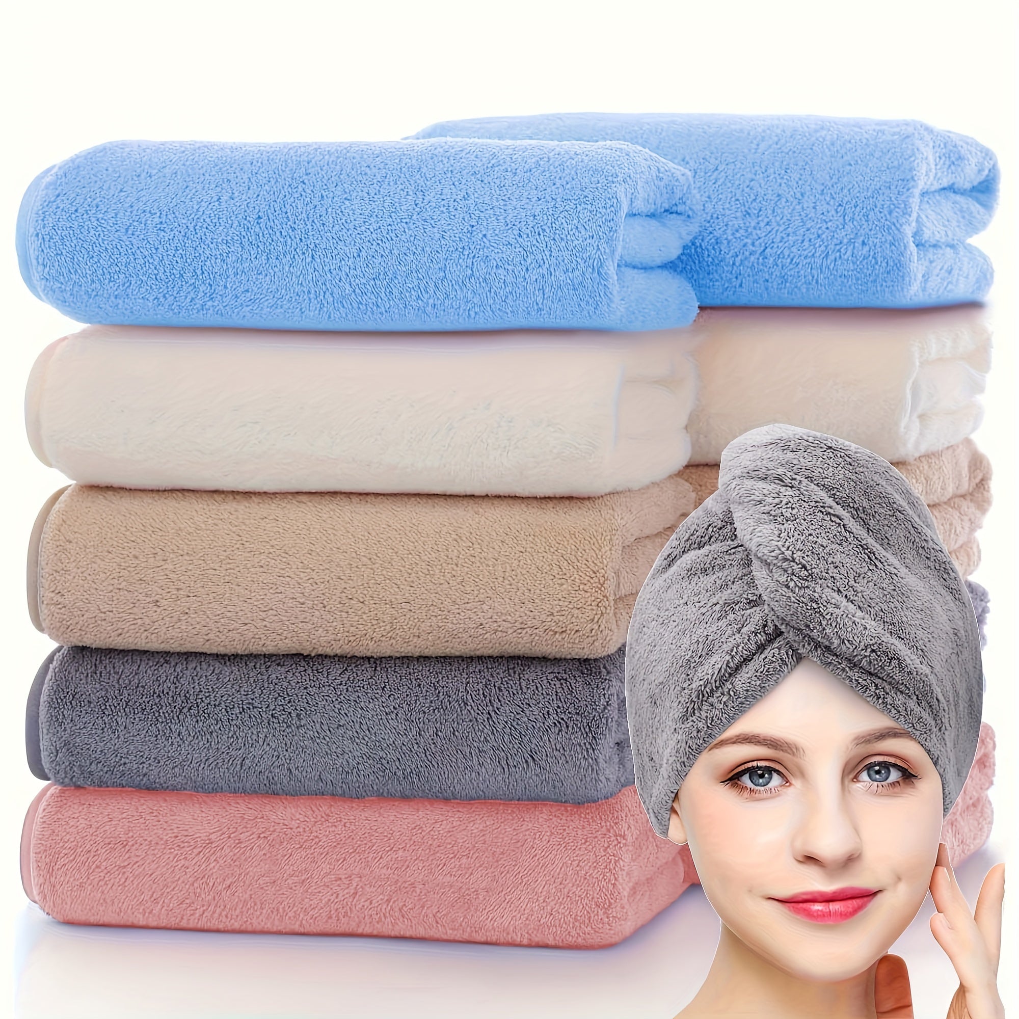 Juego de 10 toallas de mano de poliéster ultra suaves y absorbentes 35x74cm para baño gimnasio ducha spa