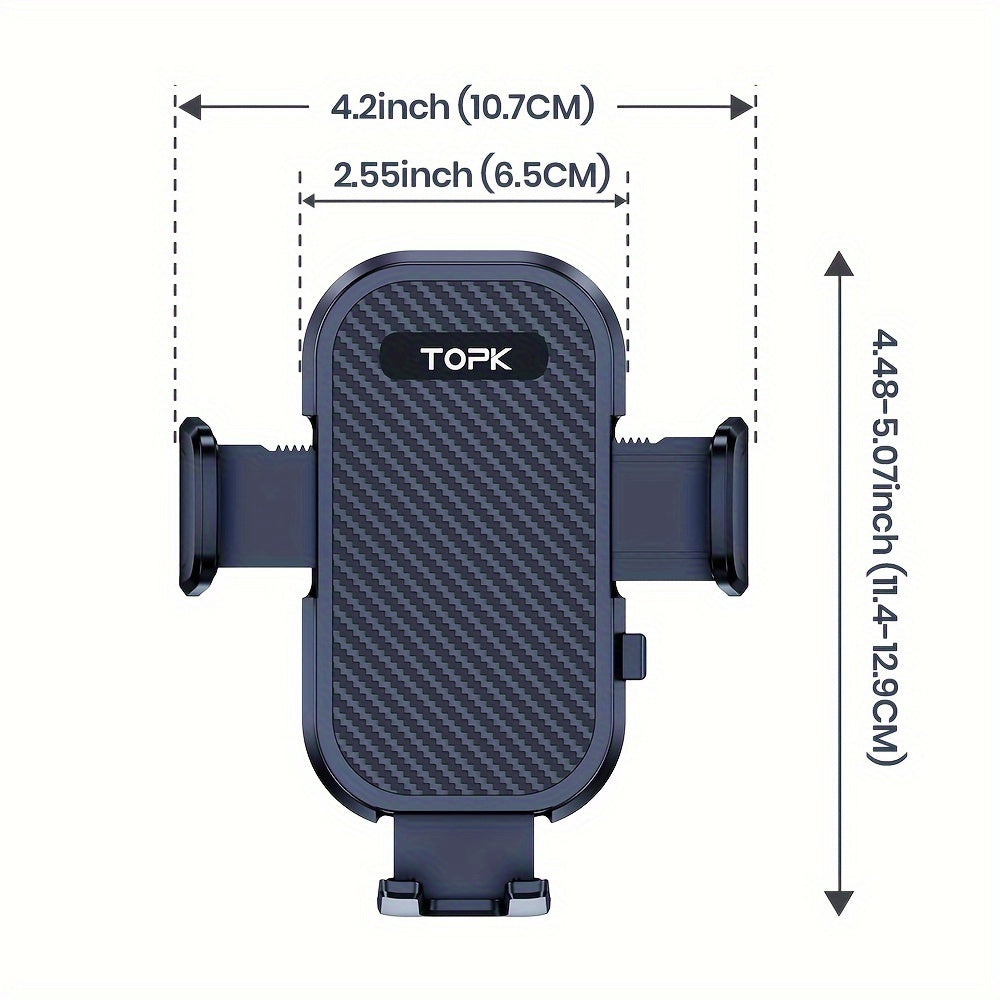 Avtomobil telefon uchun tutqichni o'rnatish uchun yangilangan metall tokcha, havo ventili uchun mos, barcha telefonlar bilan mos keladi