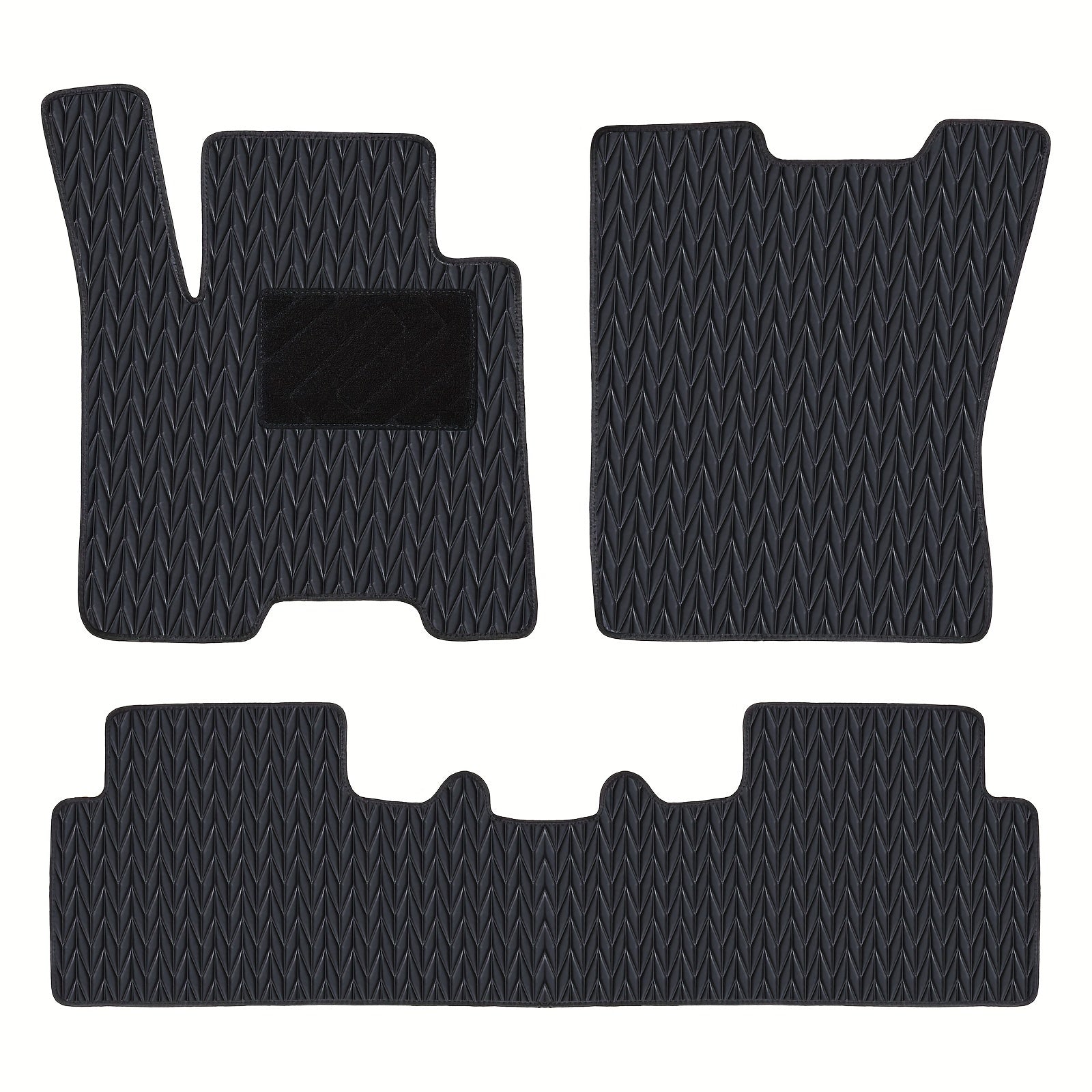 Barcha ob-havo uchun avtomobil pol matolari va yuk tashish linzalar to'plami SUV uchun qora