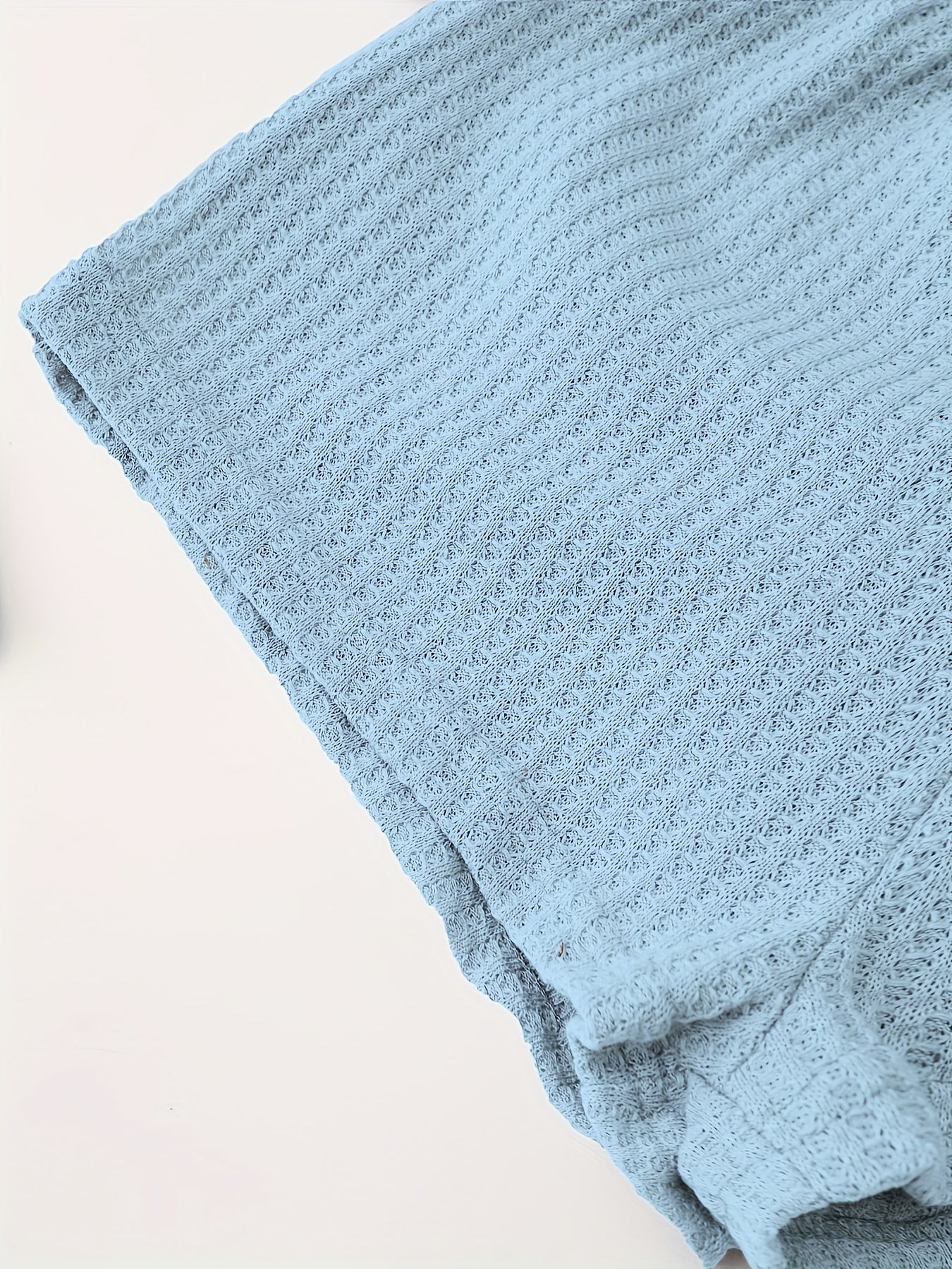 Women's Waffle Lounge Set Camisole Top Shorts Elastic Waist Casual Sleepwear