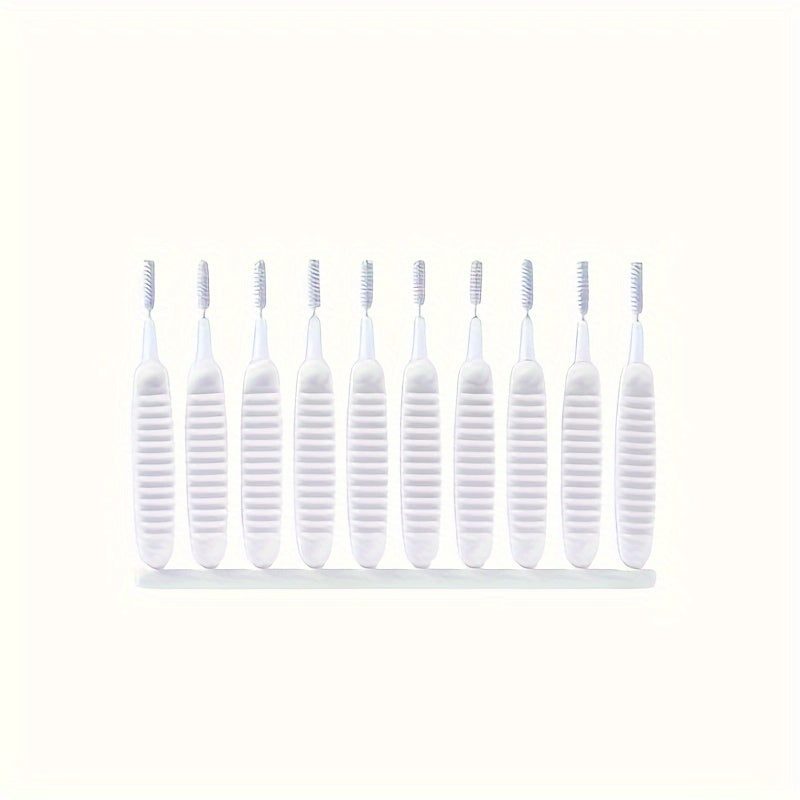 10 Pcs White Shower Head Cleaning Brushes Multi-Functional Nozzle Gap Tools