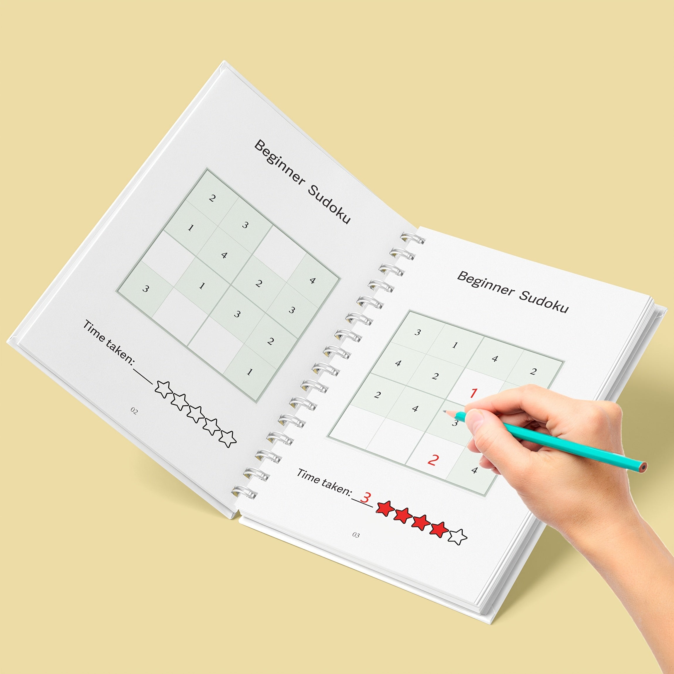 Themed Sudoku Puzzle Book for Kids Ages 3-6 Educational Brain Teasers