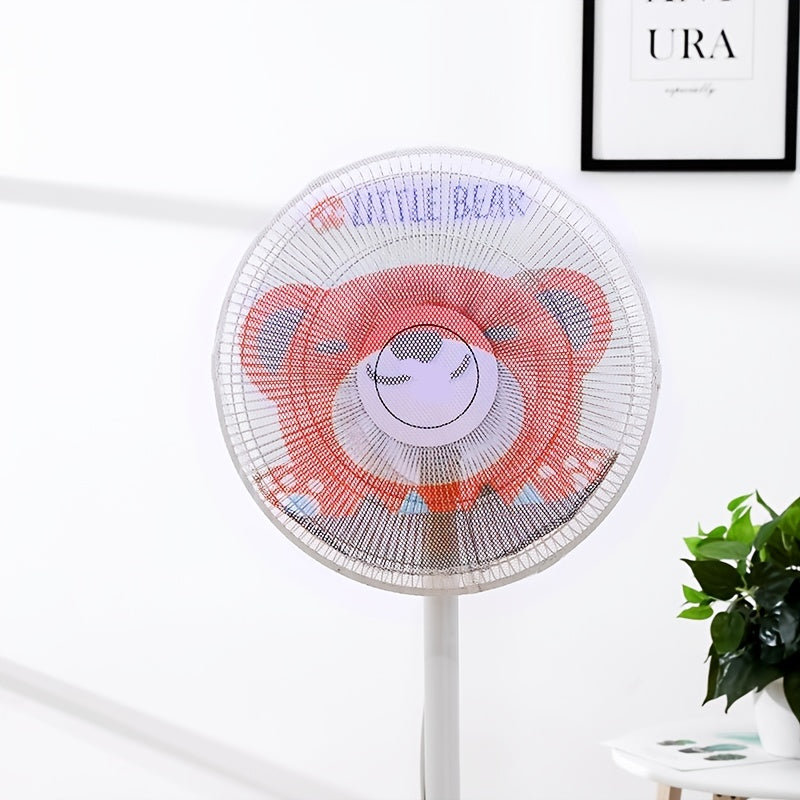 Household Floor Fan Cover Cartoon Hand Design Anti-Pinch Safety Protector