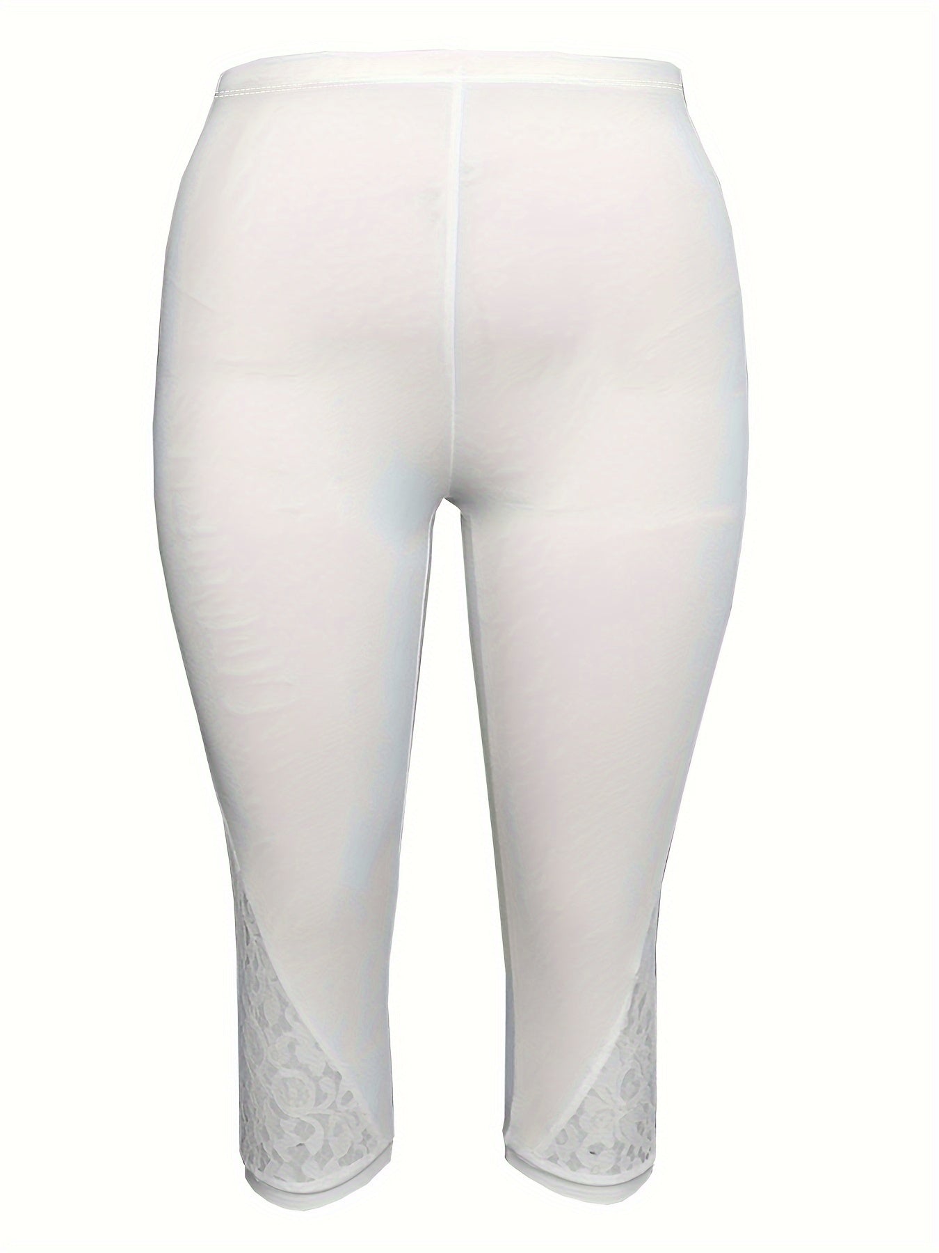 Plus Size Women's High-Waisted Stretchy Non-See-Through Pants Casual Leggings