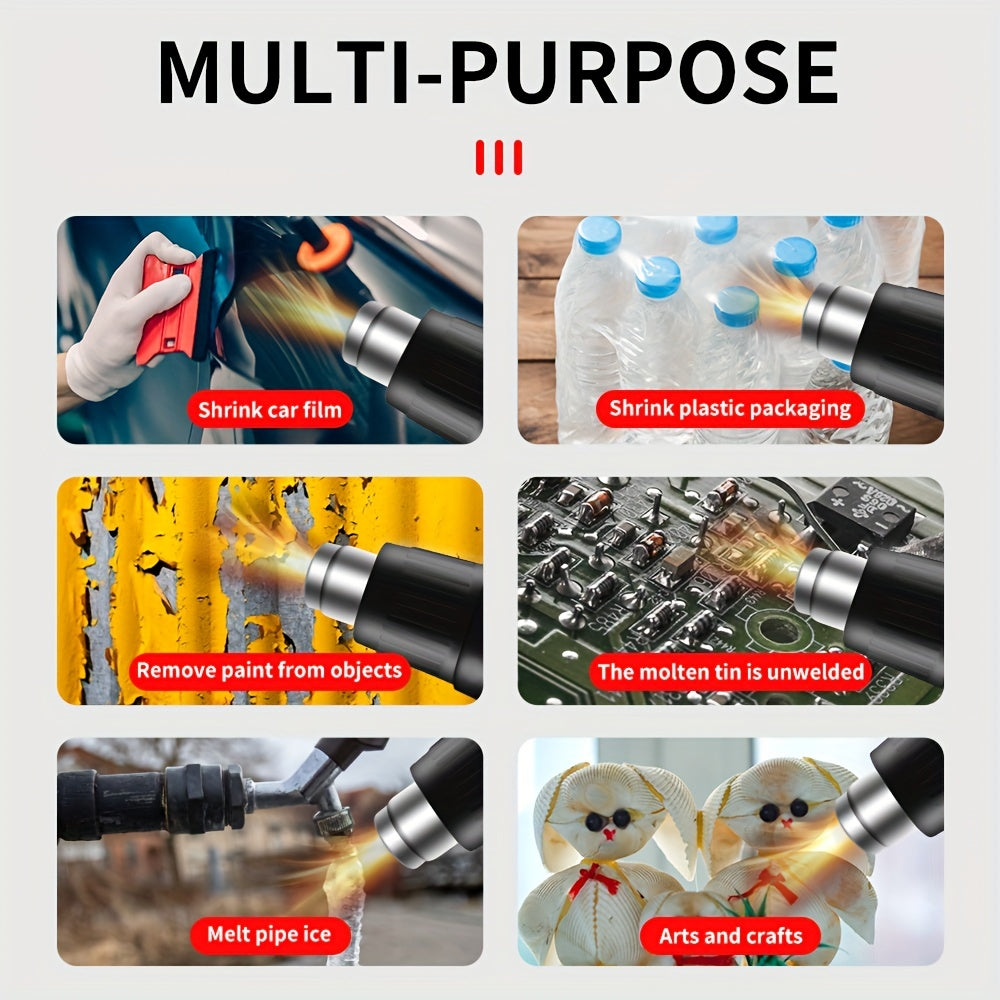 Handheld Hot Air Gun for Bending Forming Plastic Drying Thawing 110V 220V