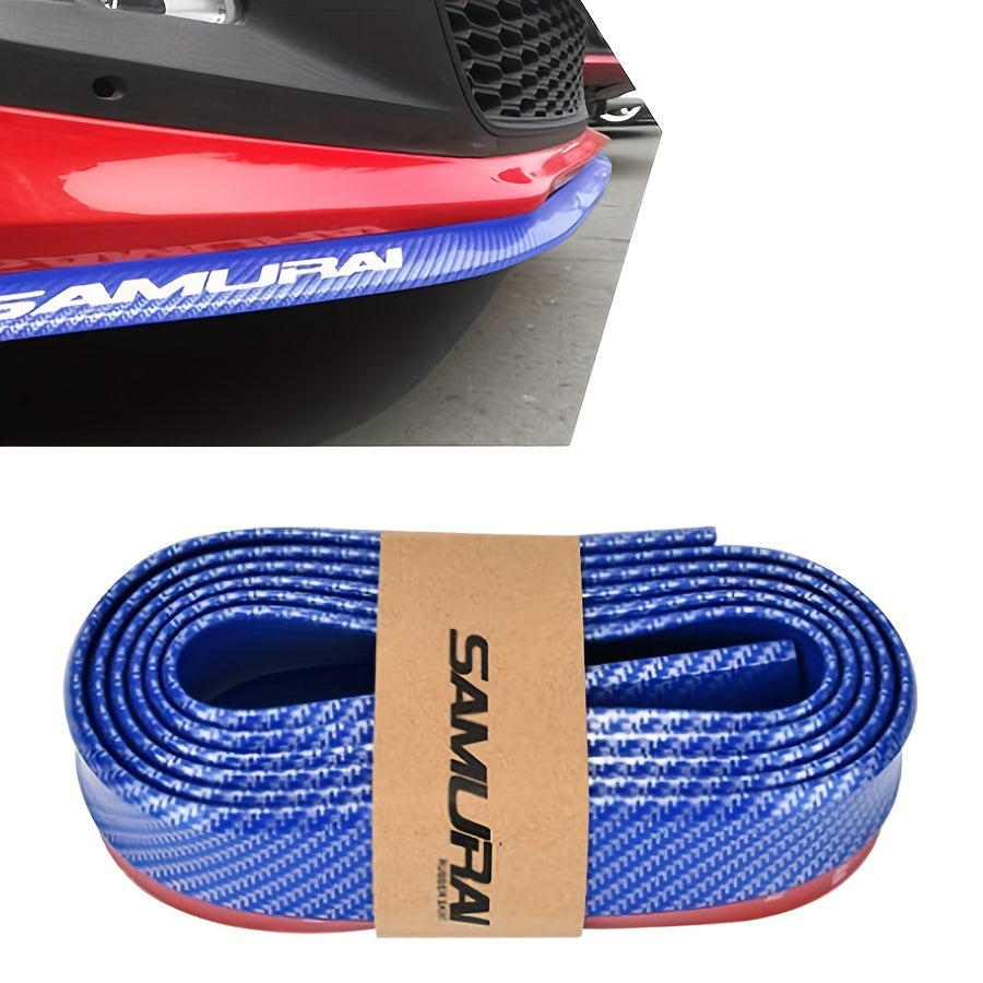Universal Car Front Bumper Lip Carbon Fiber Side Skirt Spoiler Anti Scratch Protector