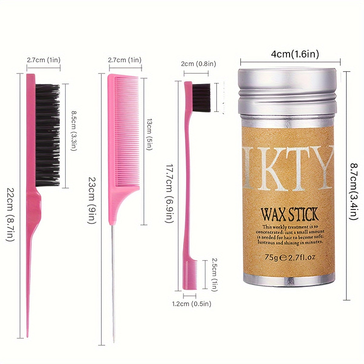 Sochni tozalash uchun 4 dona soch vax stiki va tar to'plami