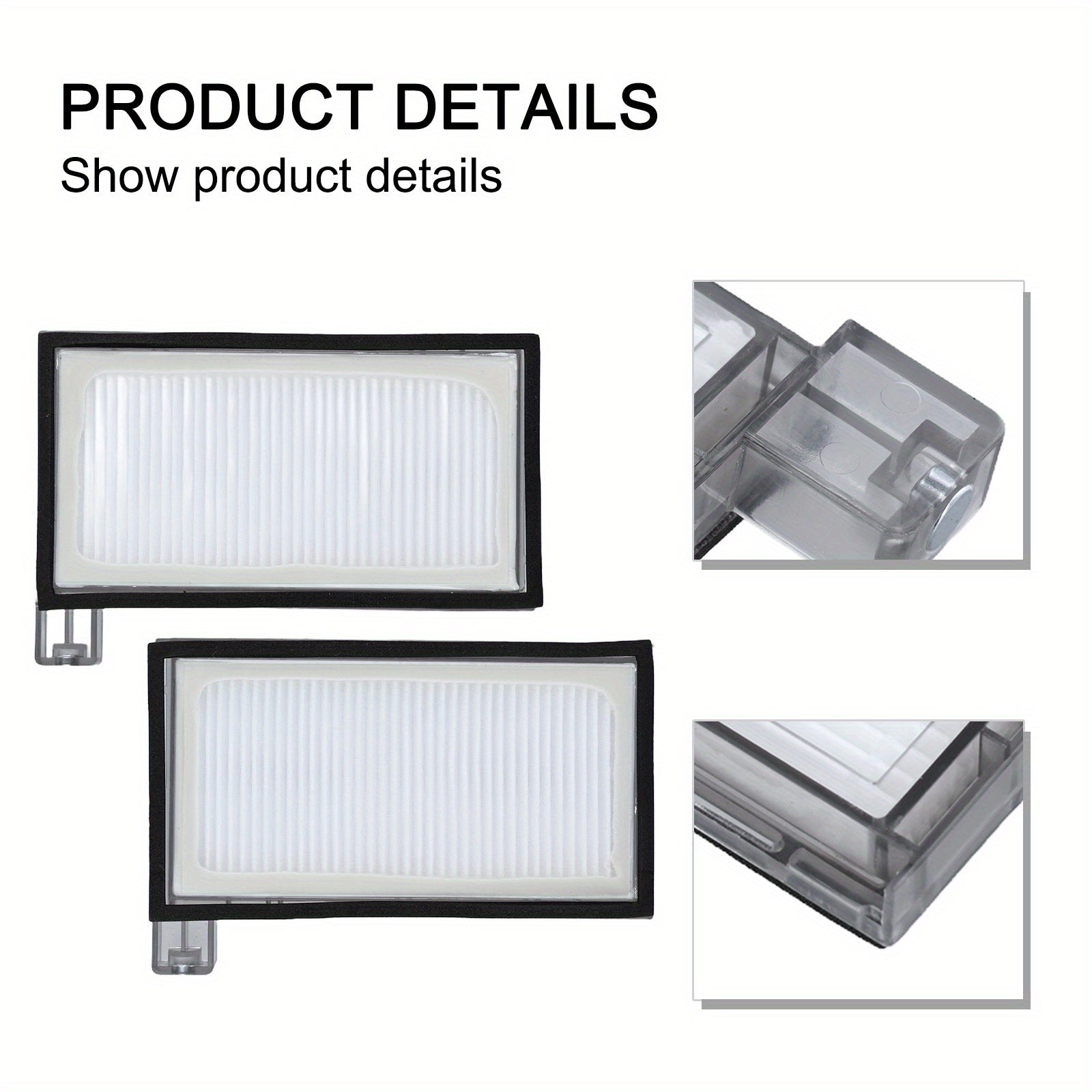 Eufy X8 Pro seriyasi X8 Pro SES changyutgich aksessuarlari uchun 1 dona zaxira filtrlar