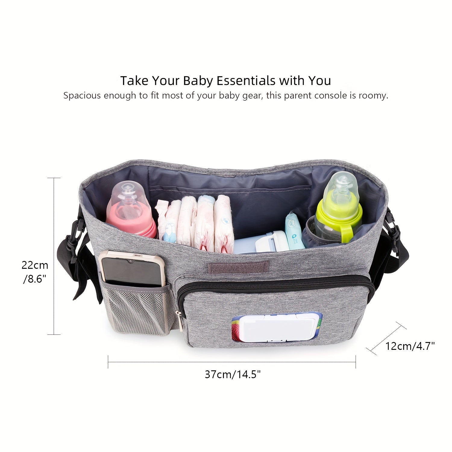 Baby Diaper Bag Mummy Bag for Mother and Baby Outdoor Stroller Storage Organizer