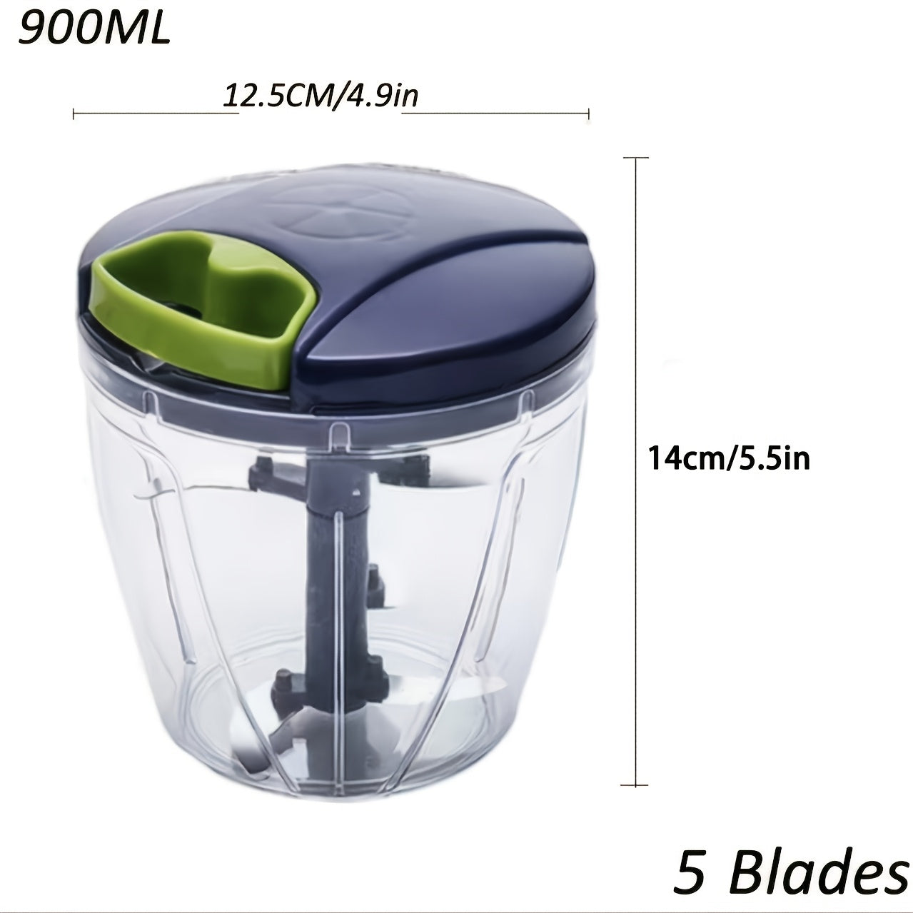 Uy oshxonasiga mo'ljallangan qo'lda go'sht maydalagich, kesgich, sarimsoq maydalagich, bosish maydalagich, sabzavot maydalagich, chili piyoz kesuvchi - RV va uy oshxonalari uchun ko'p maqsadli asbob.