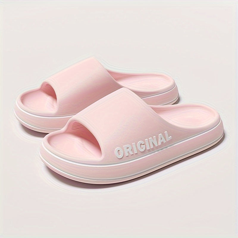 Women's EVA Slides Summer Non-Slip Open Toe Indoor Outdoor Beige Green