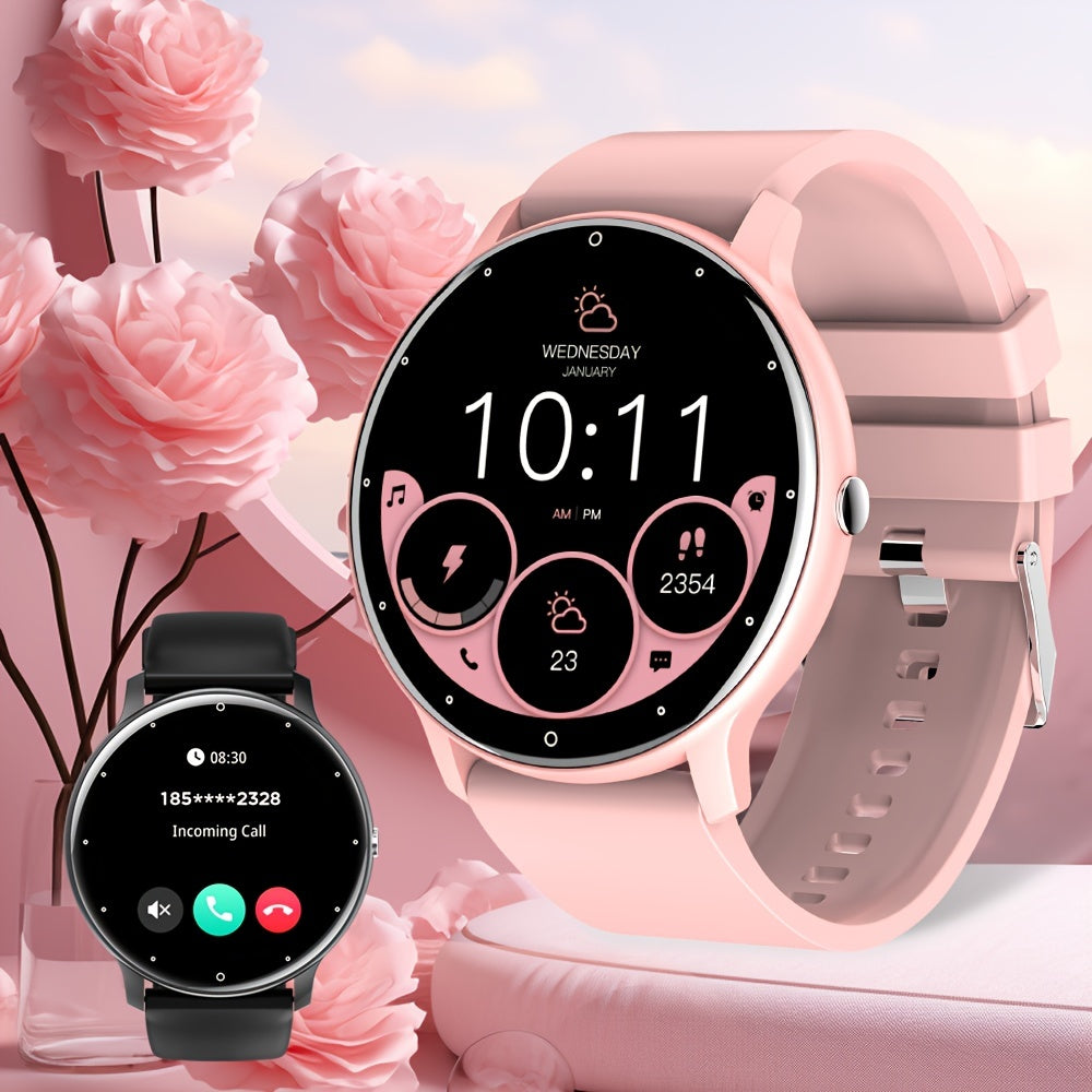 Men's Smart Watch 2024 Full Touch Screen Fitness Tracker Wireless Connectivity for Android iPhone