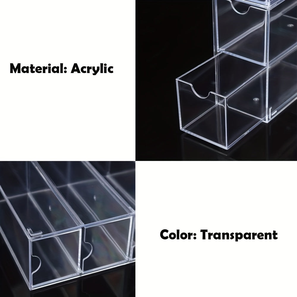 Ayollar ko'zoynaklarini tartibga solish uchun to'plangan akril shisha ko'rsatkich qutisi - Ko'p funksiyali ko'zoynak saqlash tashkilotchisi