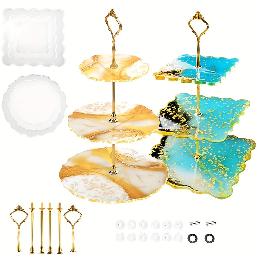 Silicone Resin Mold for Making Paper Cup Service Stands and Storage Trays 3-Layer